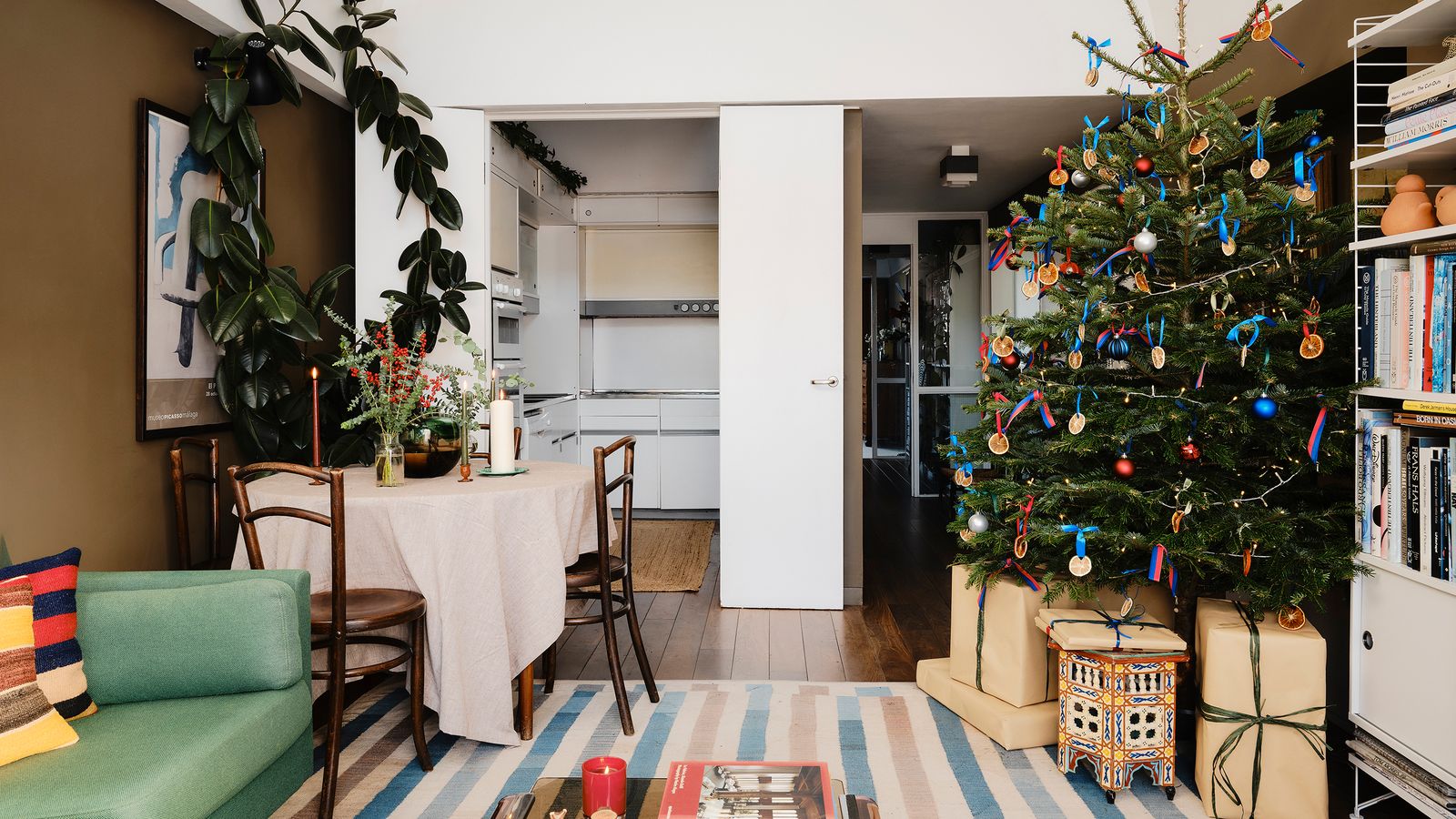 A cosy Christmas in London's iconic Barbican estate with interior designer Tom Morris
