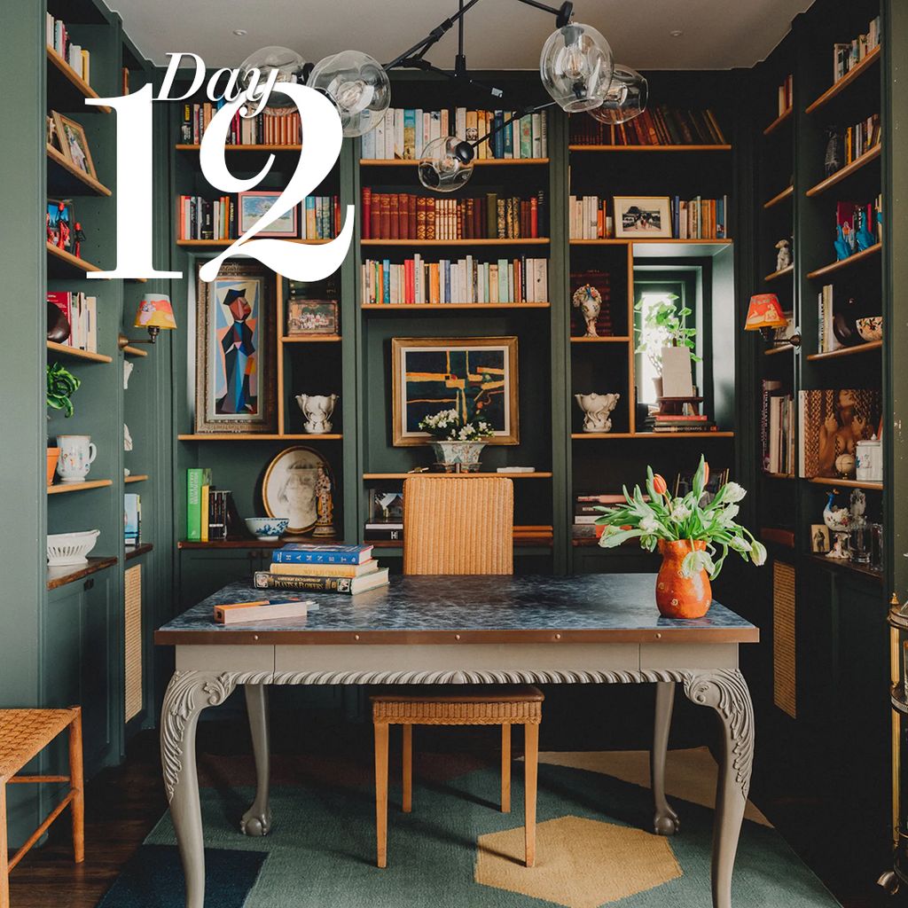 Image may contain Furniture Table Bookcase Indoors Interior Design Book Publication Desk Architecture and Building