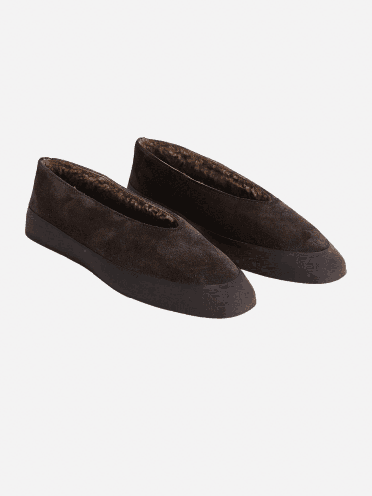Image may contain Suede Clothing Footwear and Shoe