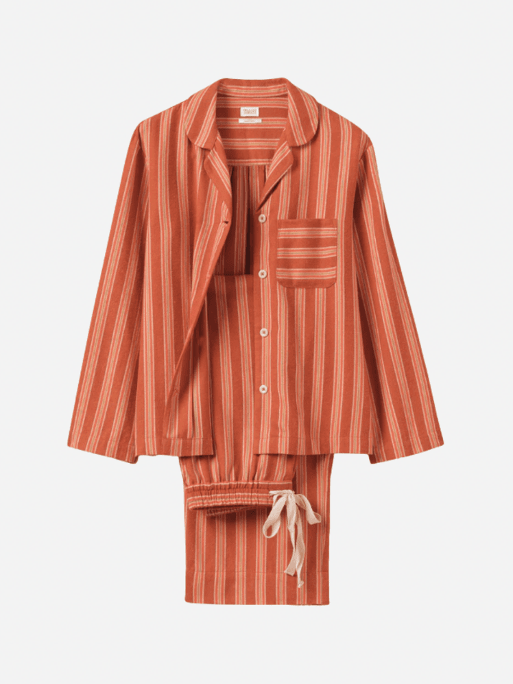 Image may contain: Clothing, Shirt, Blouse, and Pajamas